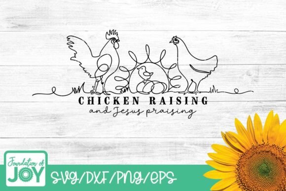 Chicken Raising Jesus Praising Svg T-Shirt Designs