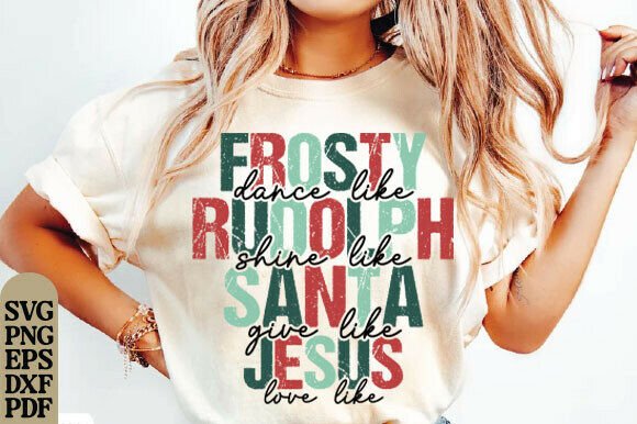 Christian Christmas Svg, Dance Like SVG T-Shirt Designs