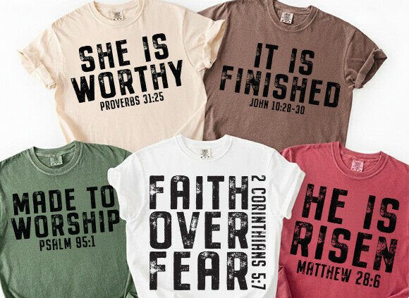 Christian Quote SVG Bundle for T-Shirt Designs