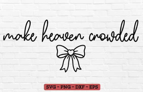 Coquette Christian SVG PNG Heaven Faith T-Shirt Designs