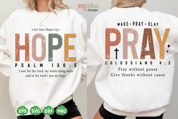 Hope Pray Svg for T-Shirt Designs