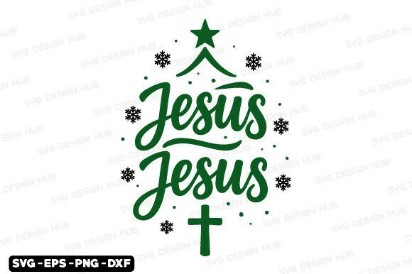 Jesus Christmas SVG for T-Shirt Designs