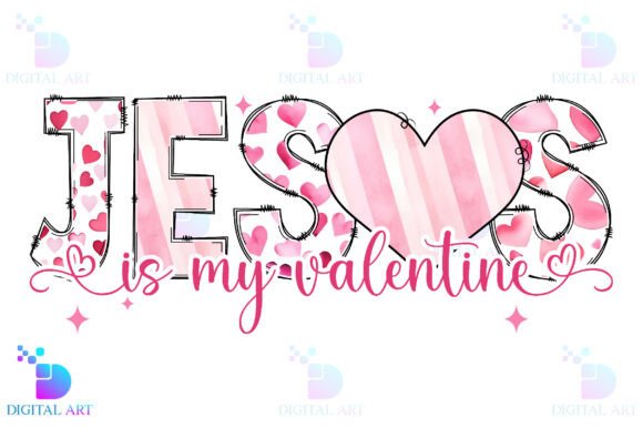 Jesus is My Valentine PNG, Christian T-Shirt Designs