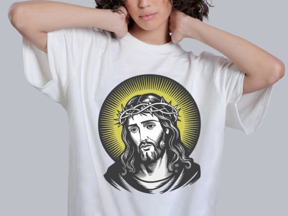 Jesus Vector Illustration T-shirt Design