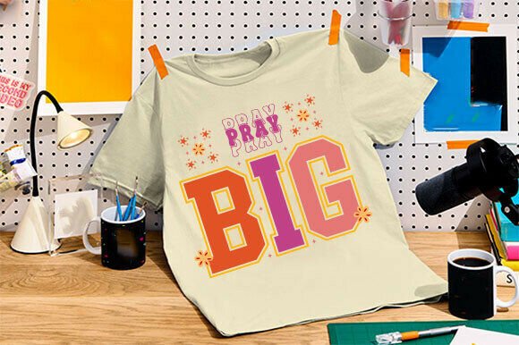 Pray Big Svg, Christian Png, Jesus Svg